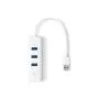 USB TP-LINK UE330 - UE330 - White, USB 3.0 to Gigabit Ethernet and 3-Port Hub