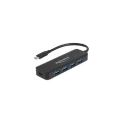 USB Type-C Hub 4 Port USB 3.2 Gen 1 mit Power Delivery 85 Watt, USB-Hub