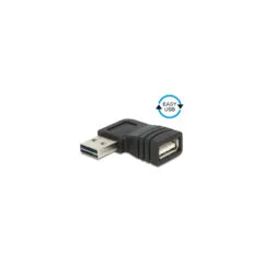 USB2.0 Adapter Delock EASY-USB 2.0-A male to USB 2.0-A female angled left