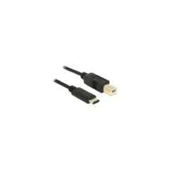 USB2.0 B - C (Stecker - Stecker) 2.0 m schwarz Delock