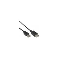 USB2.0 Verlängerungskabel USB W bis USB M 0.5m Black