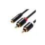 Vention AUDIO 3.5mm F to 2RCA M Cable - VAB-R01-B150 - 1.5m