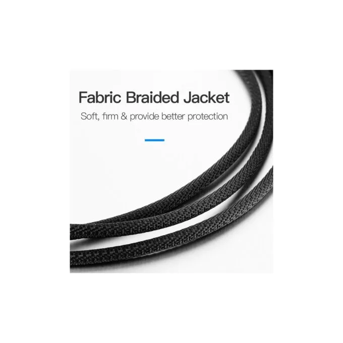 Vention AUDIO 3.5mm M-M Cable - BAGBD - Braided Metal 0.5m — image 3