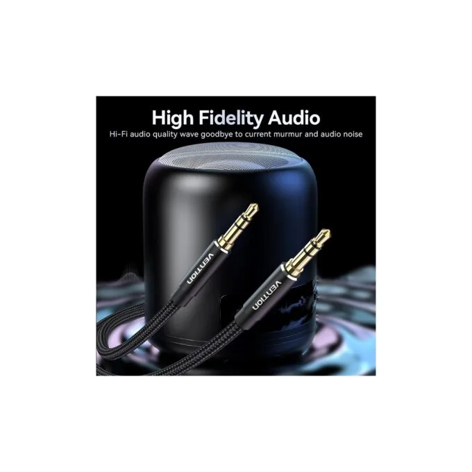 Vention AUDIO 3.5mm M-M Cable Braided Metal 5.0m - BAWBJ - Vention AUDIO 3.5mm M-M Cable Braided Metal 5.0m — image 3