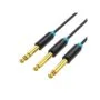Vention AUDIO 6.3mm M to 2x6.3mm M TRS Cable 5.0m - BATBJ - 6.3mm M to 2x6.3mm M TRS Cable 5.0m