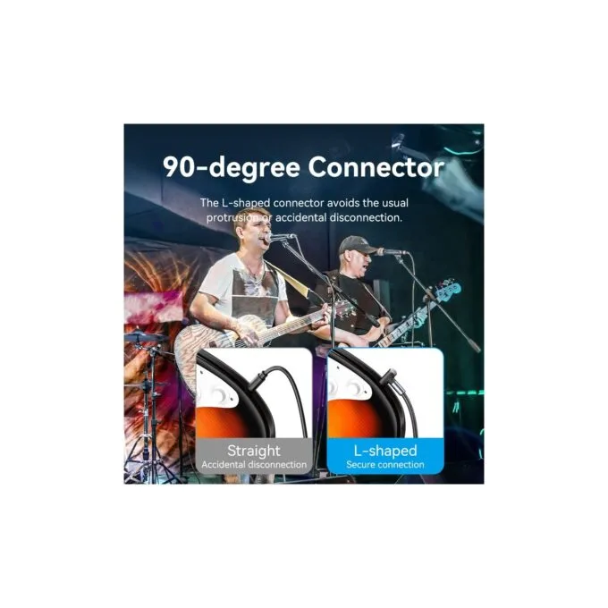 Vention AUDIO - BKEHJ - 6.3mm M-M Braided Cable Right Angle 5.0m — image 3