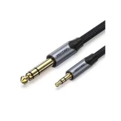 Vention AUDIO Cable - BAUHG - 3.5mm to 6.3mm M-M TRS Cable Braided Alum 1.5m