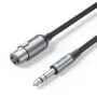 Vention Audio Cable - BKGHF - 6.3mm to XLR M-F Cable Braided-Metal 1.0m