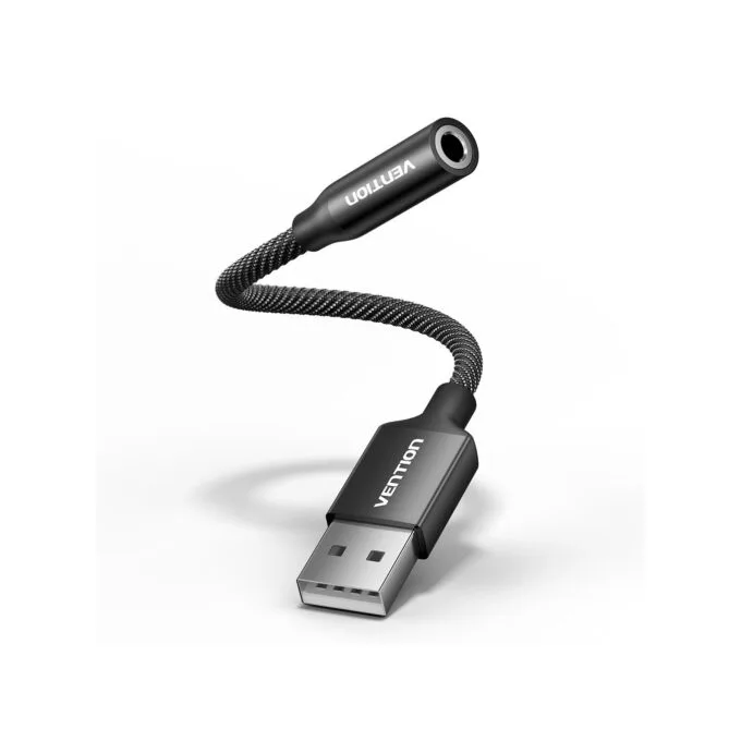 Vention Audio Converter USB-A to 1x3.5mm 1.0m Cable - CVEBF - Braided — image 2