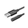 Vention Audio Converter USB-A to 1x3.5mm 1.0m Cable - CVEBF - Braided