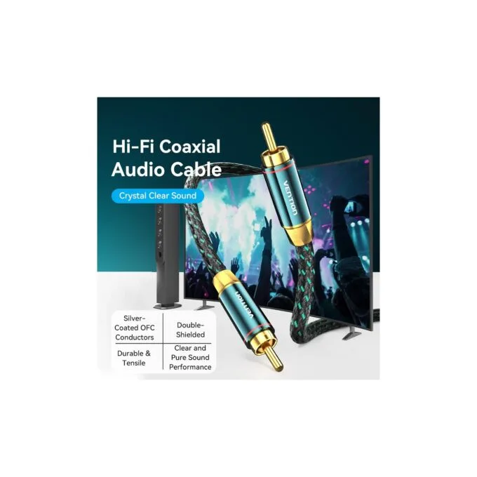 Vention AUDIO Digital Coaxial RCA Cable - BCTGH - 2.0m — image 3