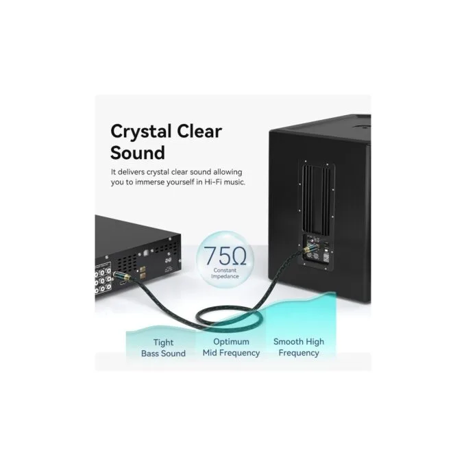 Vention AUDIO Digital Coaxial RCA Cable - BCTGH - 2.0m — image 5