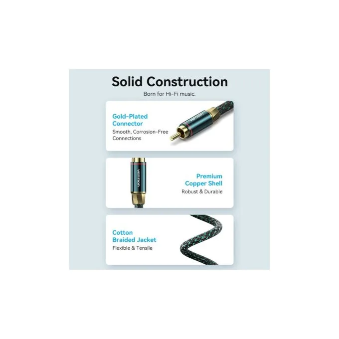 Vention AUDIO Digital Coaxial RCA Cable - BCTGH - 2.0m — image 9