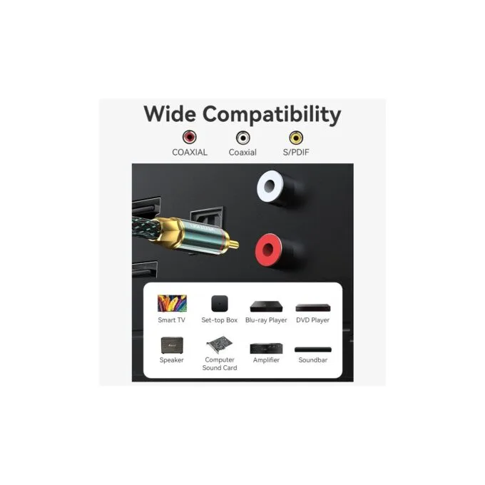 Vention AUDIO Digital Coaxial RCA Cable - BCTGH - 2.0m — image 10