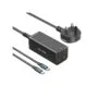 Vention Charger Desktop Station 100W 2xC 2xA+240W Cable Black - FBSBG-UK - 100W 2xC 2xA+240W Cable Black