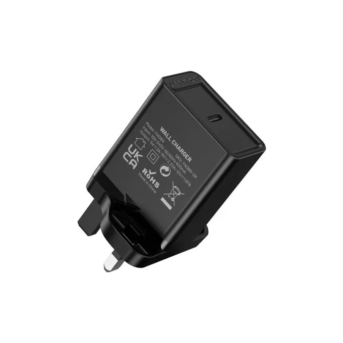 Vention Charger Wall - FADB0-UK - 20W 1xUSBC Black — image 2