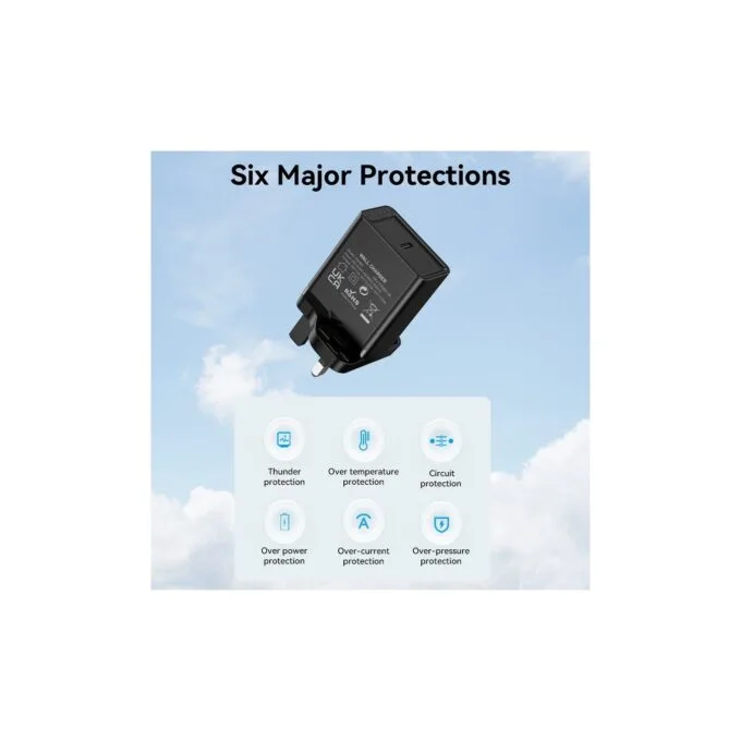 Vention Charger Wall - FADB0-UK - 20W 1xUSBC Black — image 13