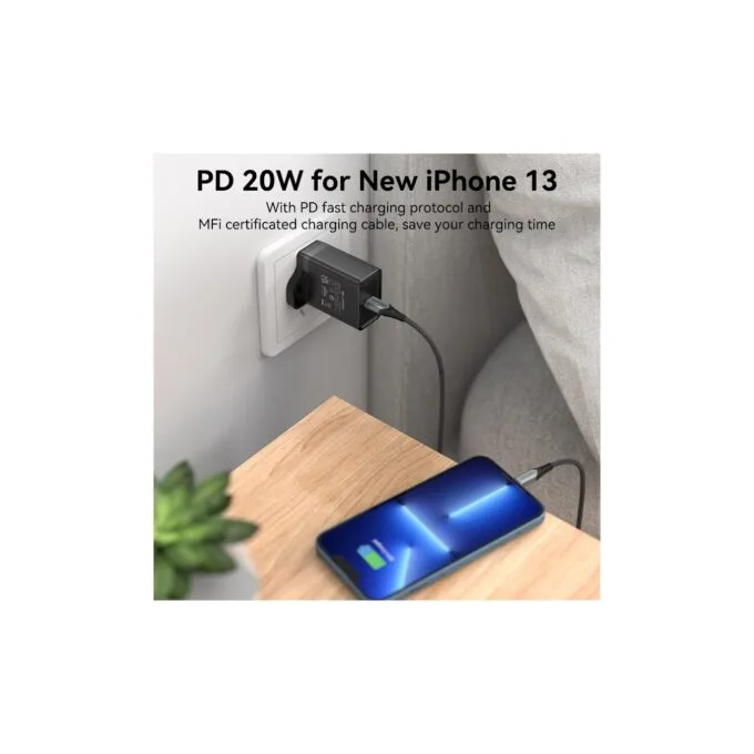 Vention Charger Wall - FADB0-UK - 20W 1xUSBC Black — image 5