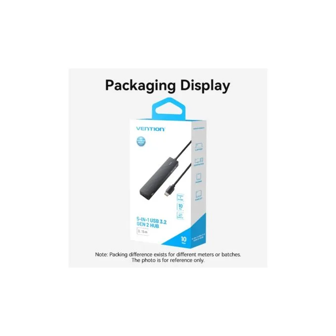 Vention CHYBB USB-C Hub 2xA 2xC 3.2 Gen2 10Gbps + PD Port — image 12