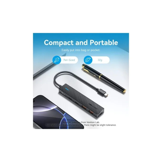 Vention CHYBB USB-C Hub 2xA 2xC 3.2 Gen2 10Gbps + PD Port — image 5