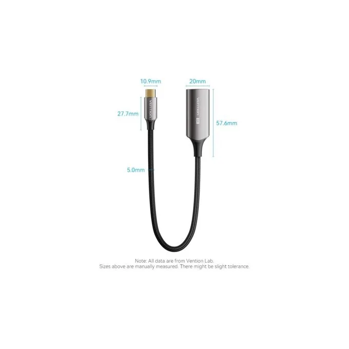 Vention Converter USB-C to HDMI Adaptor - CRDBC - 0.25m 8K60Hz Metal — image 2