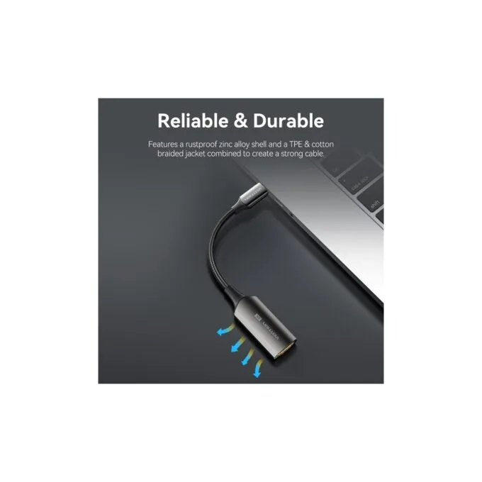 Vention Converter USB-C to HDMI Adaptor - CRDBC - 0.25m 8K60Hz Metal — image 5