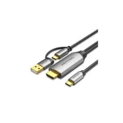 Vention Converter USB-C to HDMI Cable + USB Power - CGXBH - 2.0m