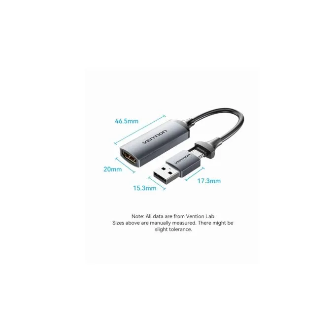Vention Converter USB-C to HDMI Video Capture Card - ACWHA - USB-C to HDMI Video Capture Card — image 15