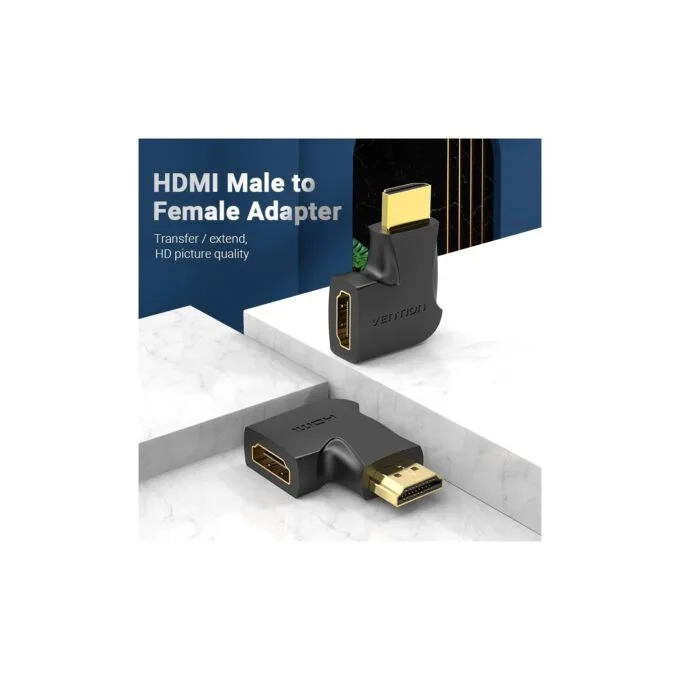 Vention HDMI Adaptor - AIPB0 - 90 Degree Vertical Flat 4K60Hz — image 2