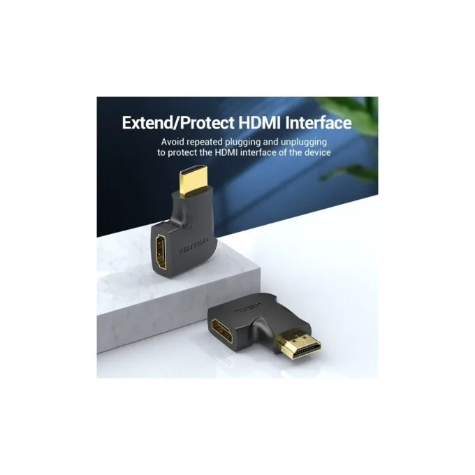 Vention HDMI Adaptor - AIPB0 - 90 Degree Vertical Flat 4K60Hz — image 4