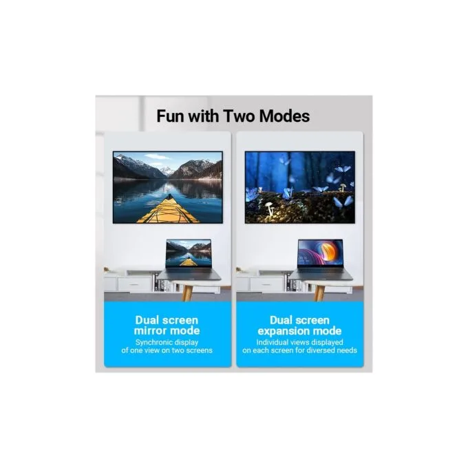 Vention HDMI Adaptor - AIPB0 - 90 Degree Vertical Flat 4K60Hz — image 6