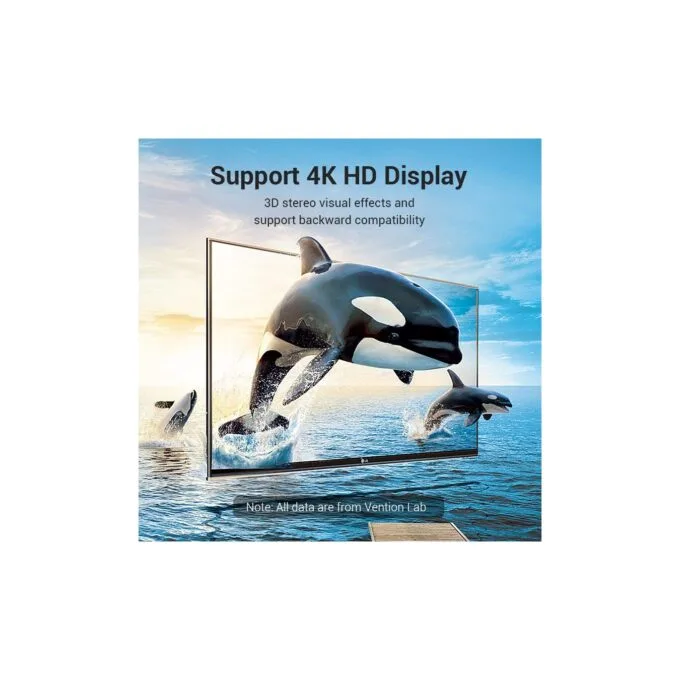 Vention HDMI Adaptor - AIQB0 - Male to Female 270 Degree Vertical Flat 4K60Hz — image 5