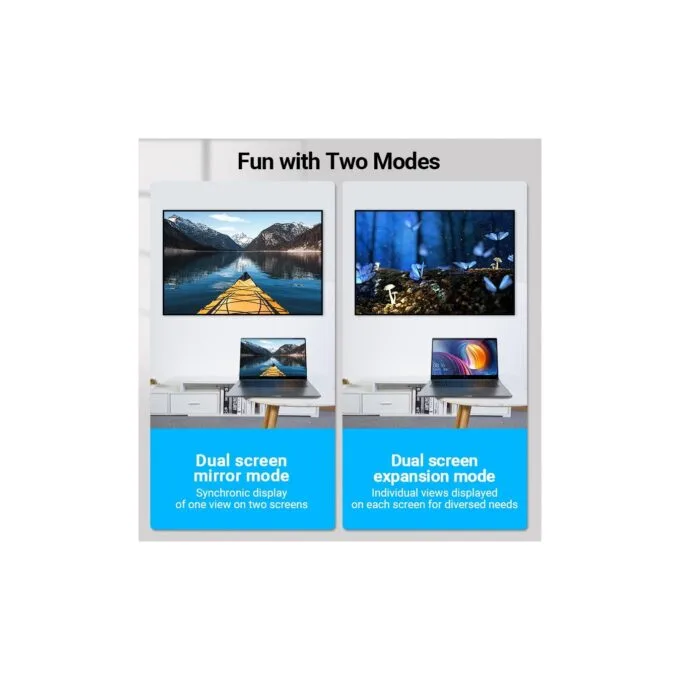 Vention HDMI Adaptor - AIQB0 - Male to Female 270 Degree Vertical Flat 4K60Hz — image 6