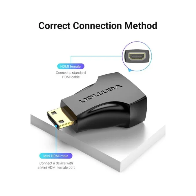 Vention HDMI Adaptor - AISB0 - Female to Mini HDMI Male — image 4
