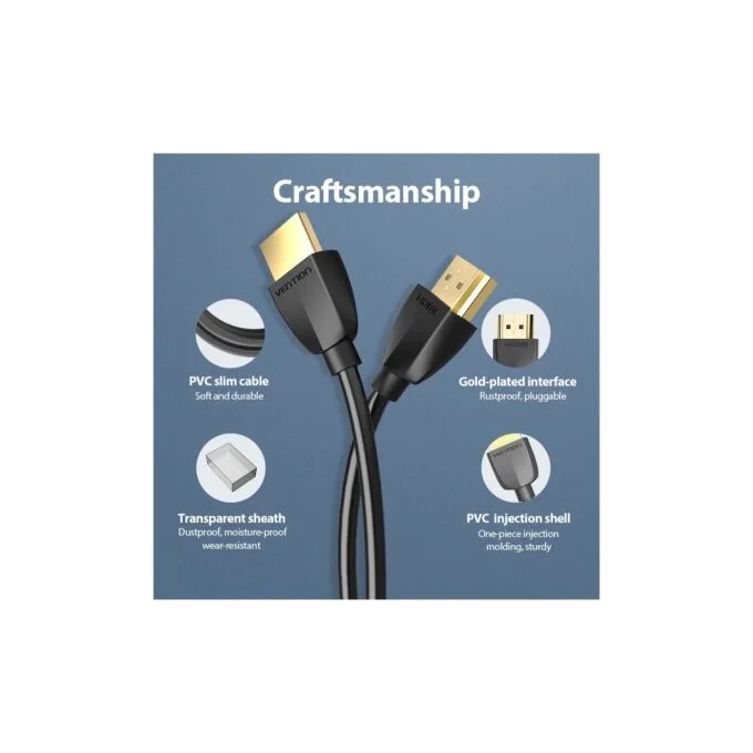 Vention HDMI Cable - AAIBG - Ultra Thin 1.5m — image 8