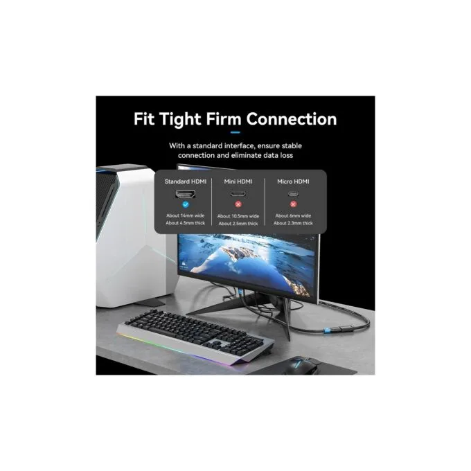 Vention HDMI Cable - AHCBI - 2.0 M-F Extension 3.0m — image 9