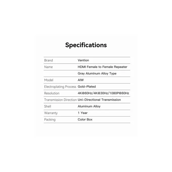Vention HDMI Repeater for Signal Amplification - AIWH0 - 4K60Hz — image 11