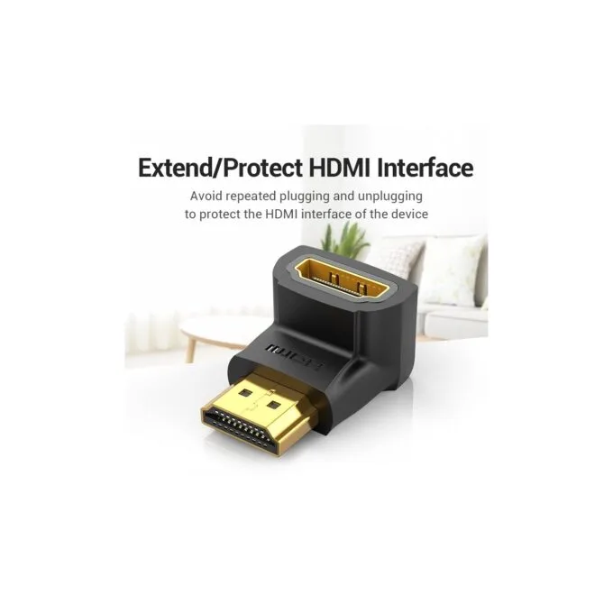 Vention HDMI Right Angle Adaptor Male to Female 90 Degree 4K60Hz AIOB0 — image 4