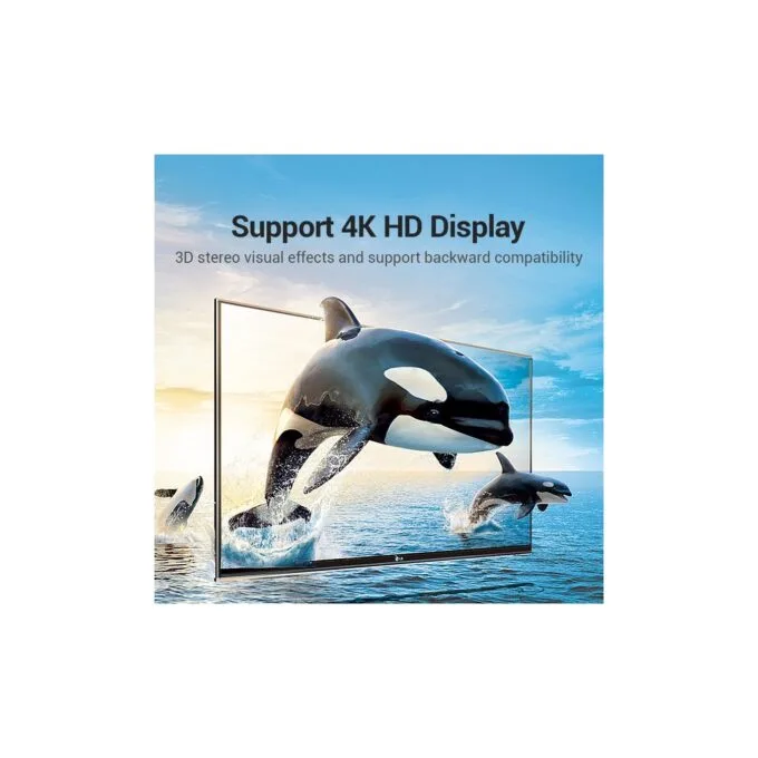 Vention HDMI Right Angle Adaptor Male to Female 90 Degree 4K60Hz AIOB0 — image 5