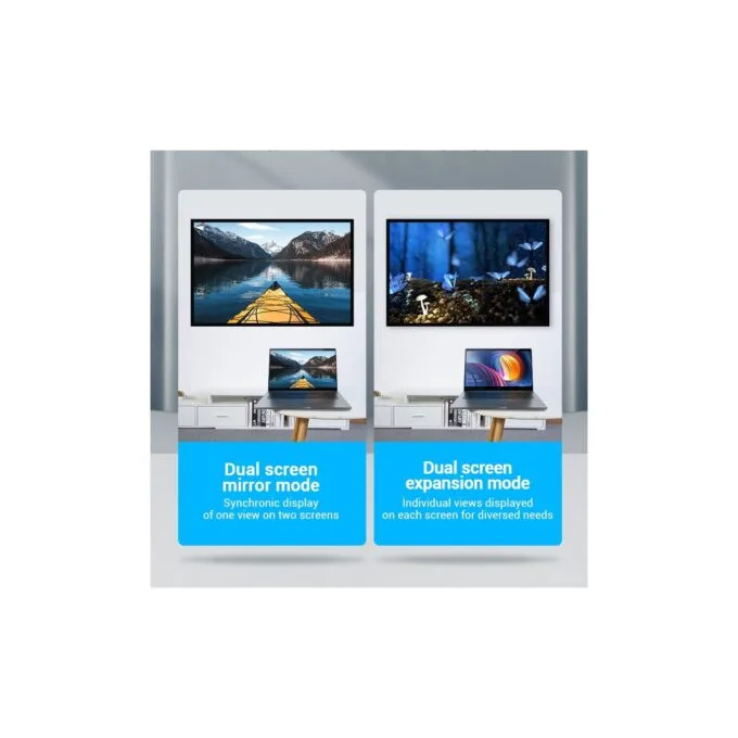 Vention HDMI Right Angle Adaptor Male to Female 90 Degree 4K60Hz AIOB0 — image 6