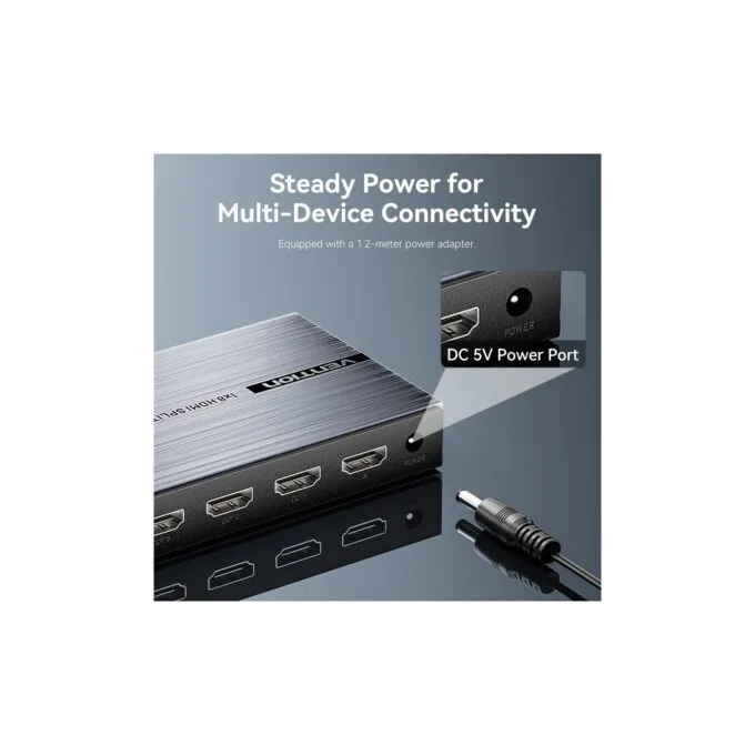 Vention HDMI Splitter - AKQB0-UK - 8-Port 4K 1.4 with UK PSU — image 11