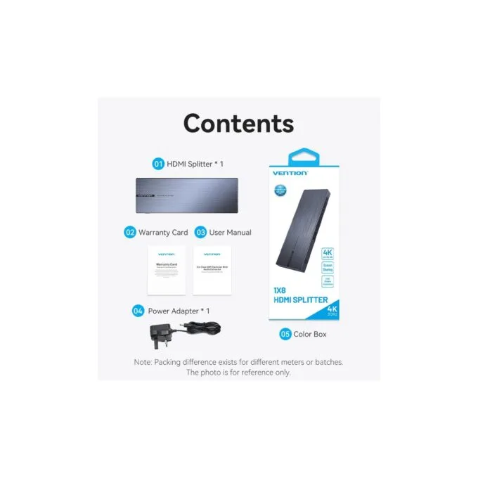Vention HDMI Splitter - AKQB0-UK - 8-Port 4K 1.4 with UK PSU — image 16