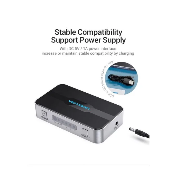 Vention HDMI Switch - AFOH0 - 3-Port 4K 2.0 w Remote Control — image 13