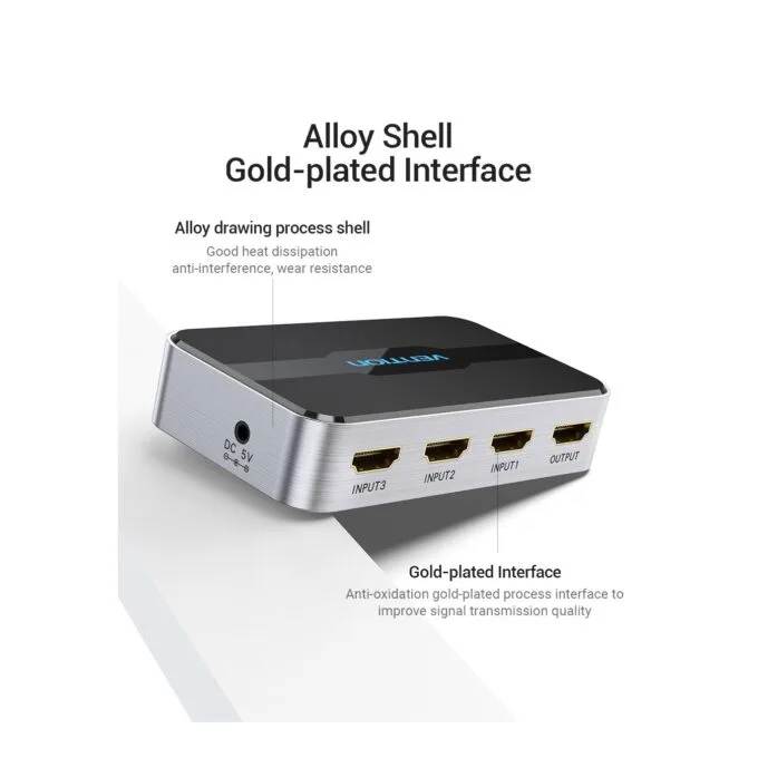 Vention HDMI Switch - AFOH0 - 3-Port 4K 2.0 w Remote Control — image 16