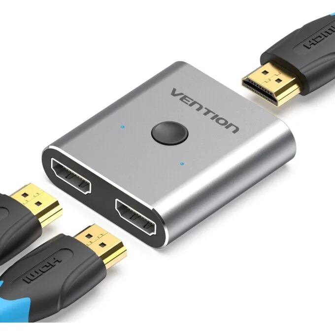 Vention HDMI Switch - AFUH0 - 2-Port 4K 2.0 Bi-Directional Metal — image 5