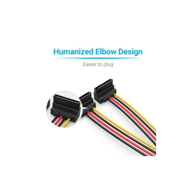 Vention IT Cable SATA 15P M to 2x15P F Power Splitter - KDBBB - 0.15m — image 4