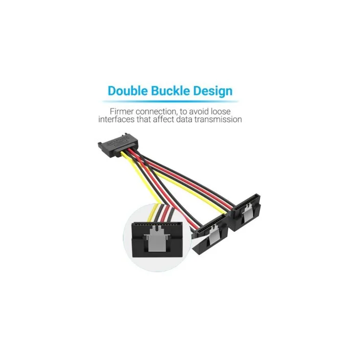 Vention IT Cable SATA 15P M to 2x15P F Power Splitter - KDBBB - 0.15m — image 6