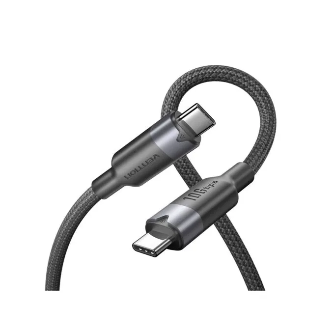 Vention IT Cable - TRGBF - USB-C 3.2 Gen2 M-M 1.0m Braided Aluminum Black — image 2