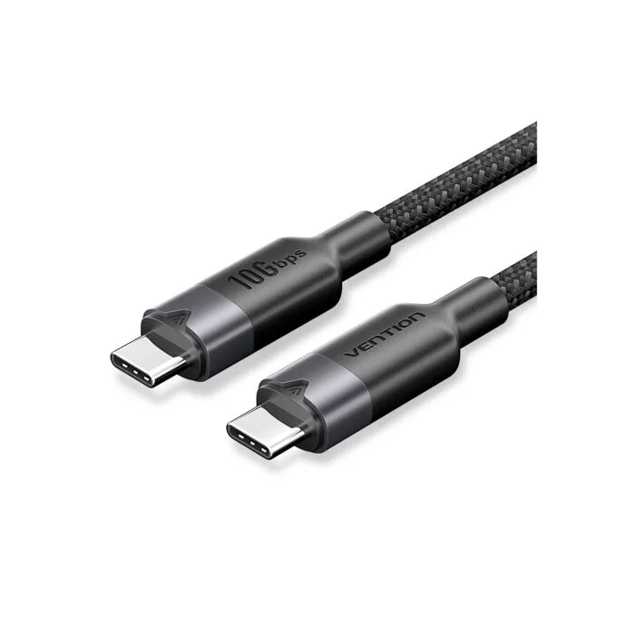 Vention IT Cable USB-C 3.2 Gen2 M-M 2.0m Braided Aluminum Black - TRGBH - M-M, 2.0m, Braided, Aluminum, Black — image 1