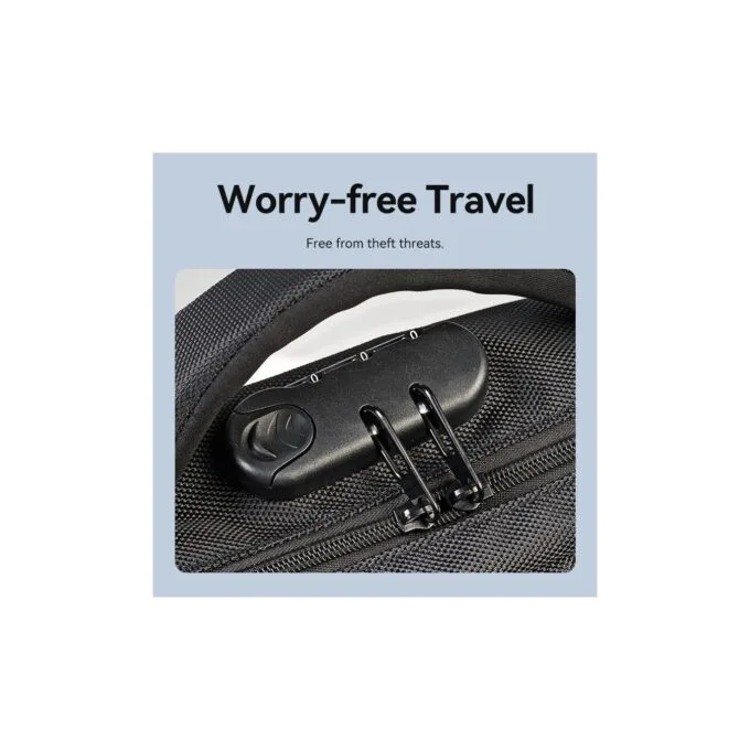 Vention KRKB0 Backpack 15.6'' Water-Repellent USB & Lock Black — image 5
